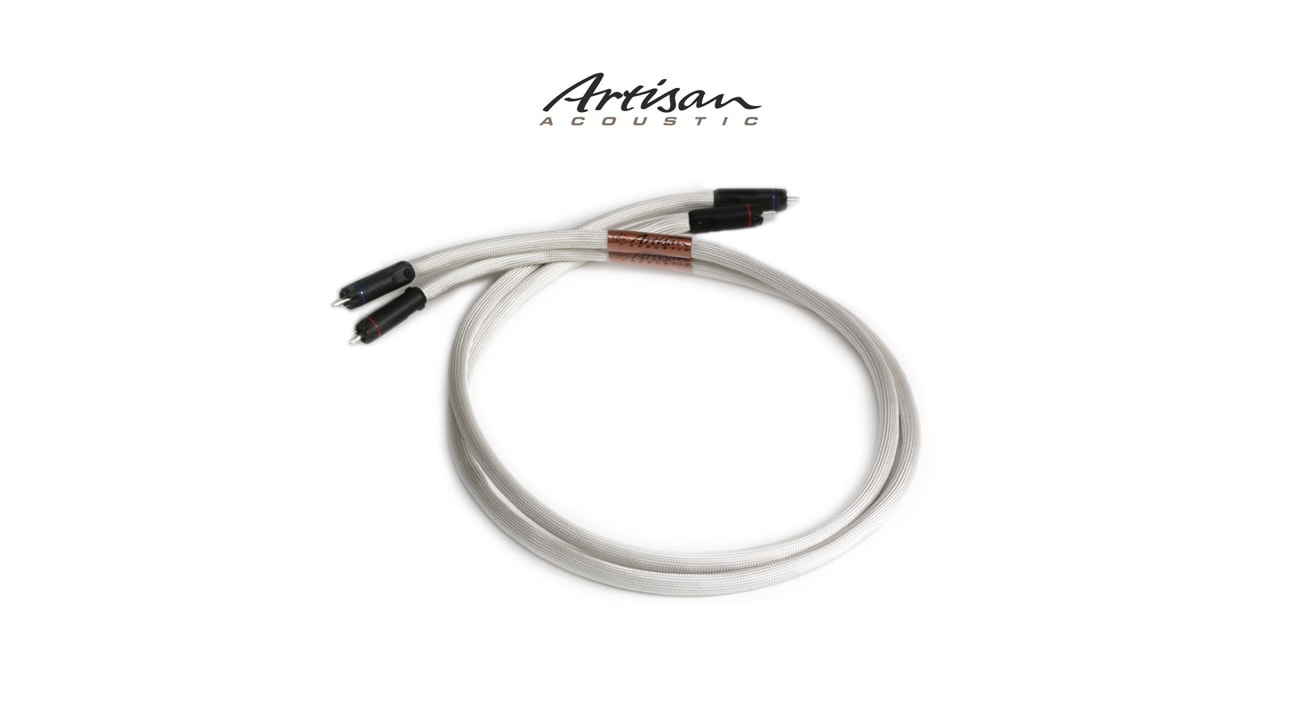 ARTISAN ACOUSTIC -HANDCRAFTED PURE SILVER AEROGRAM RCA INTERCONNECTS