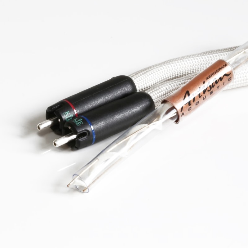 ARTISAN ACOUSTIC -HANDCRAFTED PURE SILVER AEROGRAM RCA INTERCONNECTS